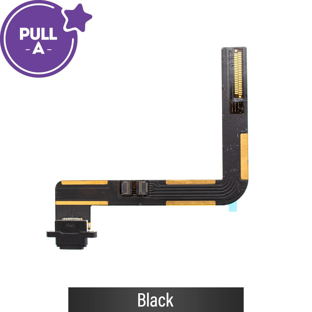 Charging Port with Flex Cable for Apple iPad 5 2017 / iPad 6 2018 / Air 1 (Purple)-Black Charging Port with Flex Cable for Apple iPad 5 2017 / iPad 6 2018 / Air 1 (Purple)-Black
